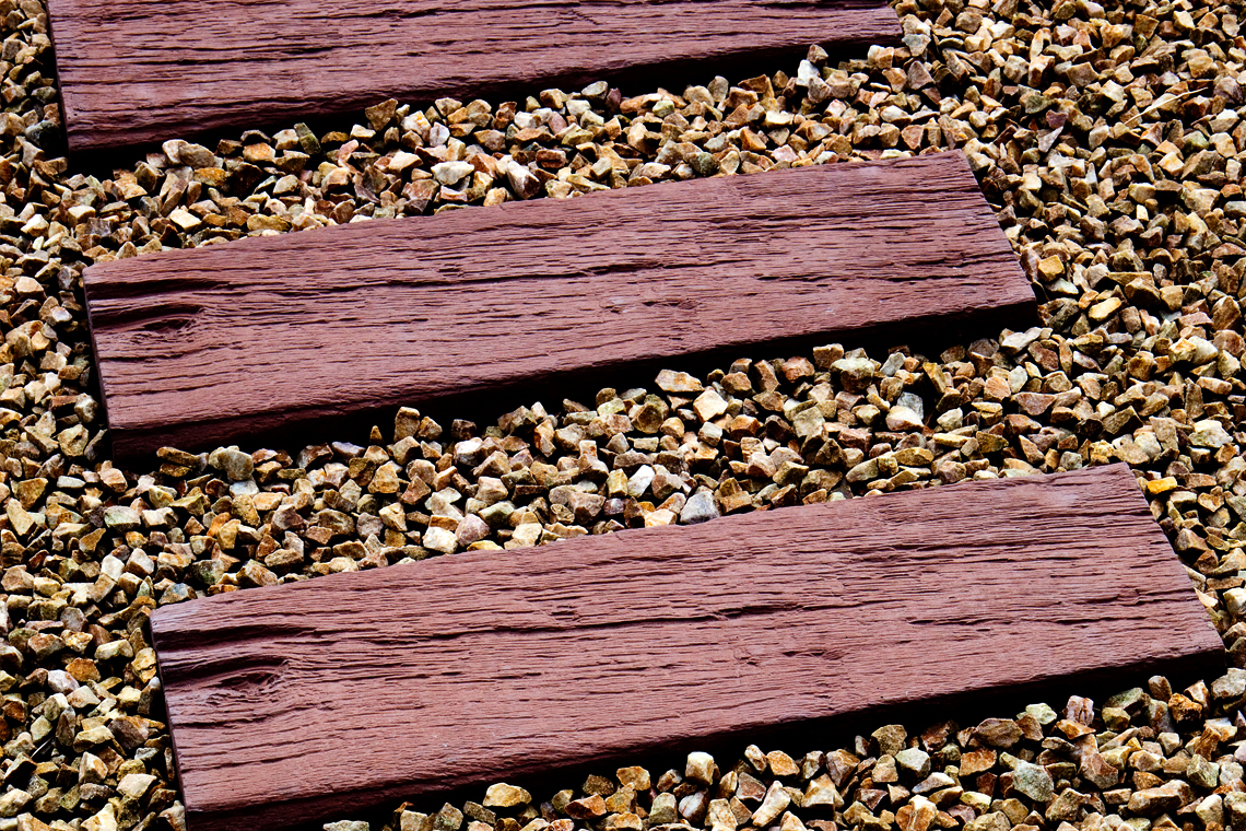 Wood Stone Railway Sleepers